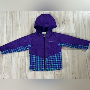 2t Columbia Purple and Blue Hooded Jacket fleece zip up